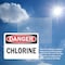 Signmission Chlorine Danger Sign, Plastic, 10in W x 7in L, 2PK OS-2PACK-DS-P-710-L-19278 - alternate 3